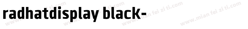 radhatdisplay black字体转换